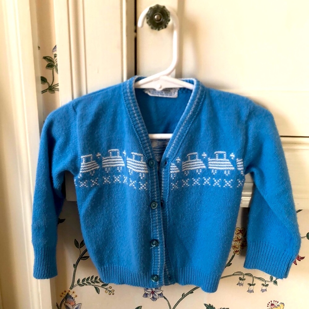 Golden Gate vintage baby/toddler cardigan.
